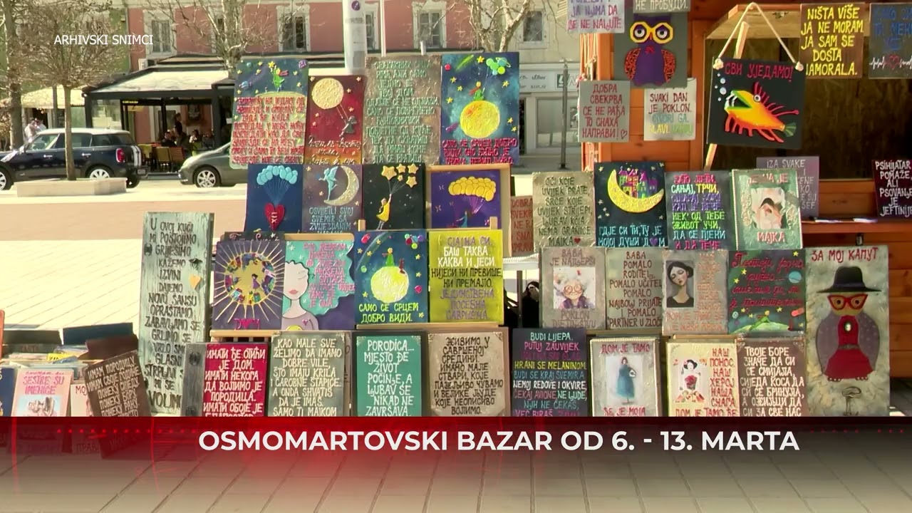 Nikšić: Osmomartovski bazar na Trgu slobode od 6. do 13.marta