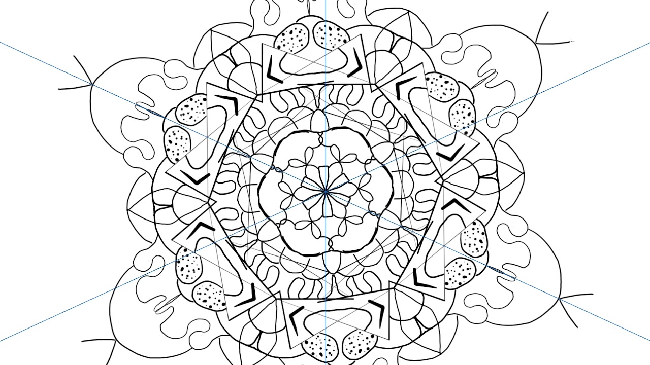 MANDALA RELAJACI&Oacute;N 03  RELAX DRAWING B&W