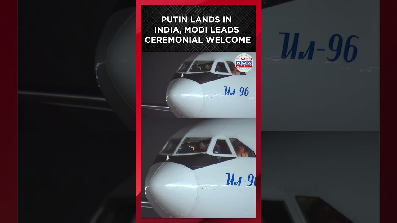 Putin Arrives in Delhi: FIRST VISUALS as Russian President Touches Down in India #shorts