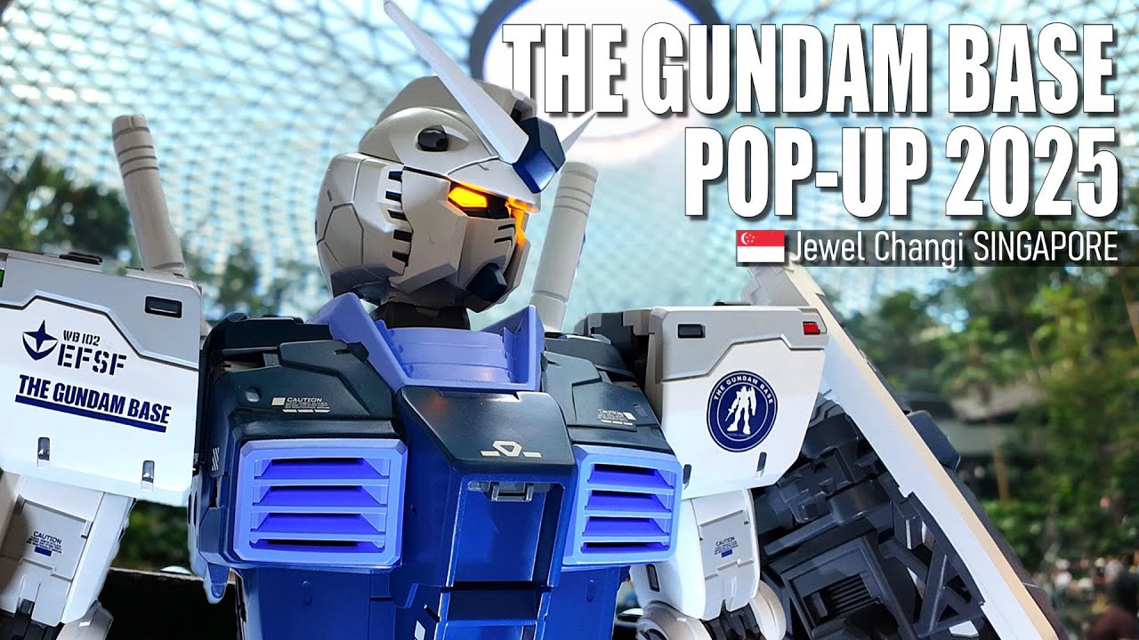 Gundam Base Comes to Singapore! 🇸🇬 POP-UP World Tour 2025 - Jewel Changi - Walking Tour [4K]