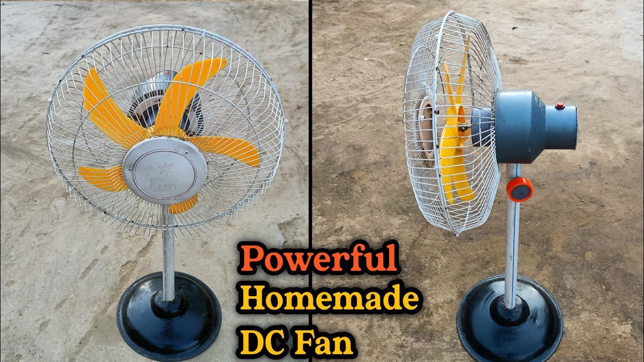 Super Powerful Homemade Stand 12v DC Fan घर पर मार्केट जैसा पंखा बनाएं 12v 775 DC Fan