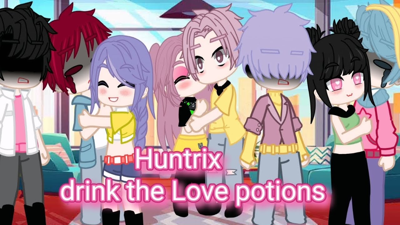 Huntrix drink the Love potions//Kpop demon hunters//AhanaAndAashi// 
