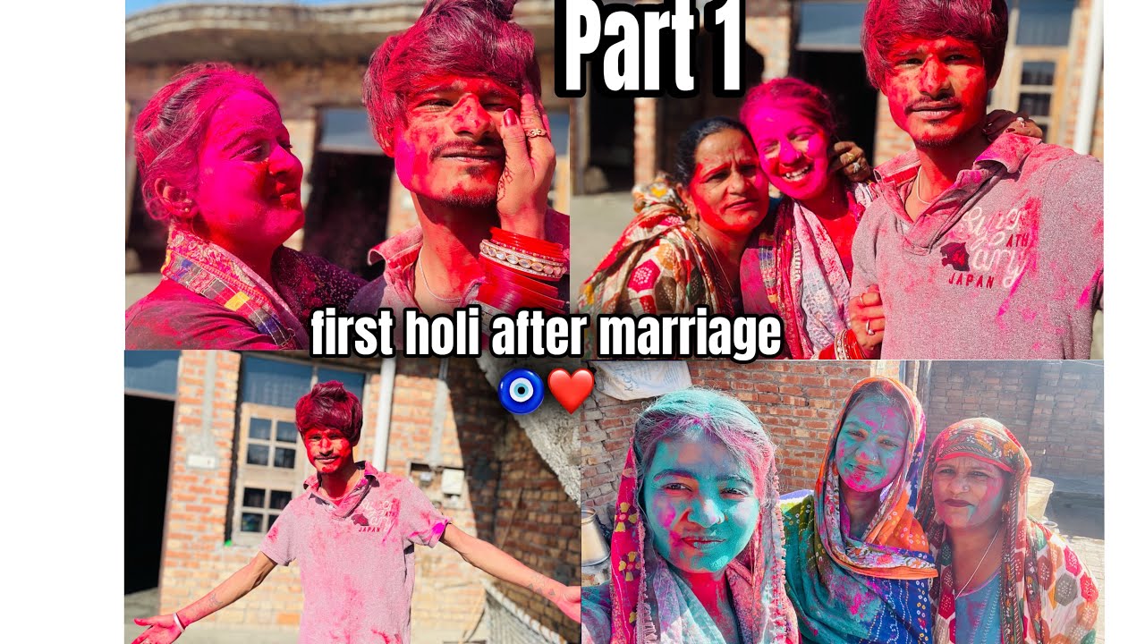 FIRST HOLI CELEBRATED WITH HUSBAND ❤️ |Holi Funny Moment’s 😂 !