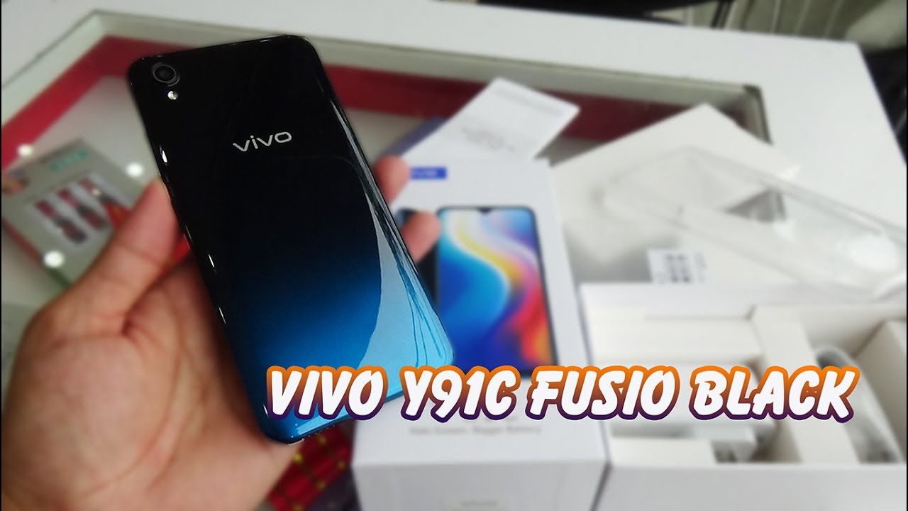 Unboxing Vivo Y91C Fusio Black color