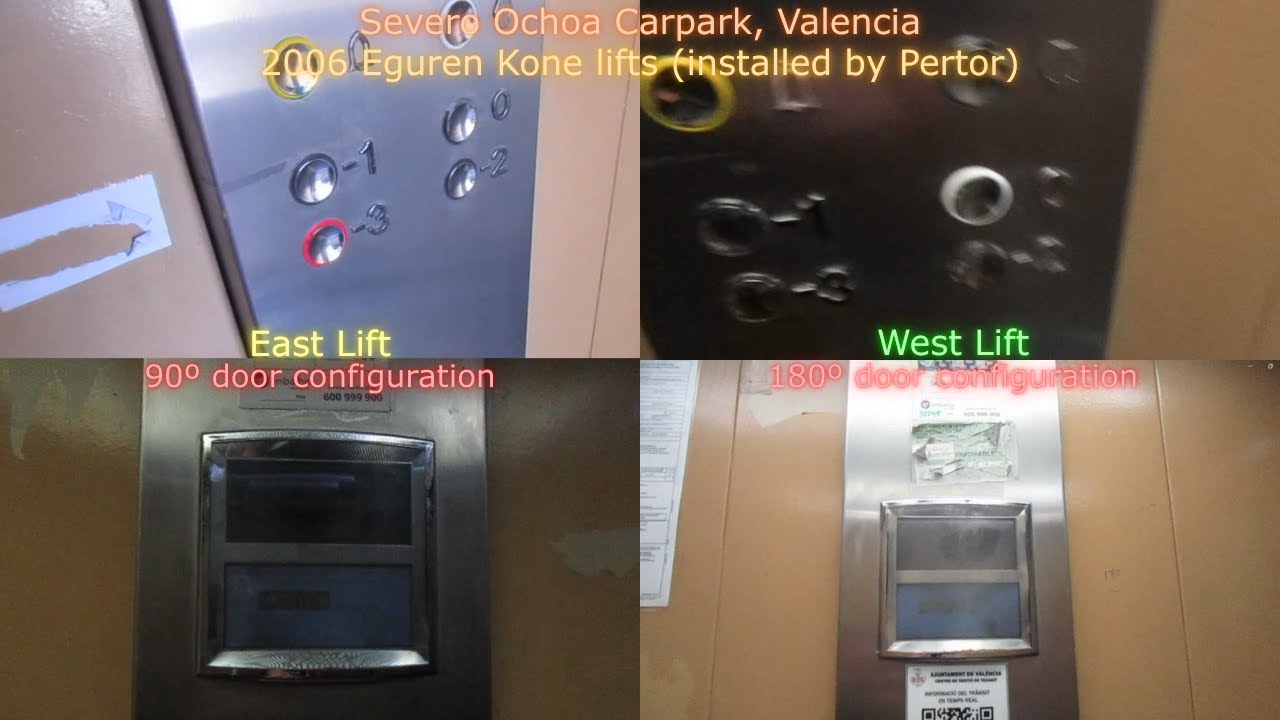 The lifts at Severo Ochoa Carpark in Valencia, Spain (they are actually from 2006!)