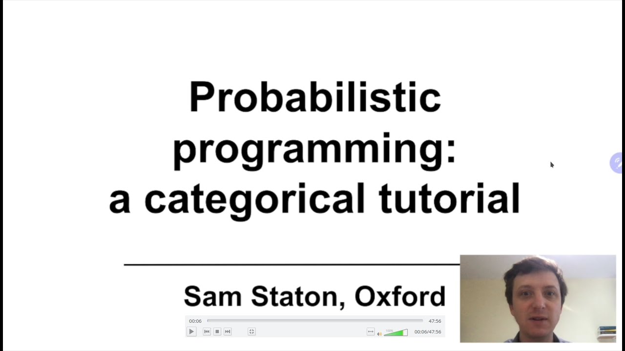 Tutorial: Probabilistic programming - a categorical tutorial (Sam Staton)