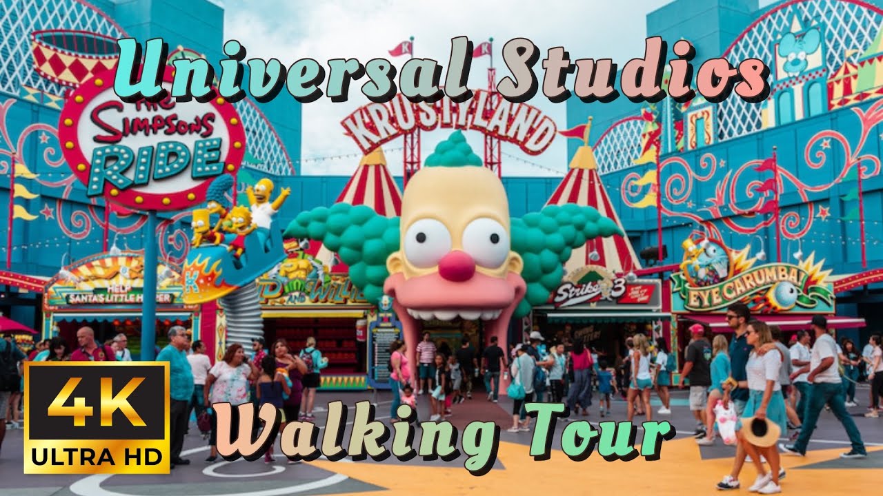 🏰Universal Studios Hollywood walking tour in California USA [4K Video] - Vlog & Travel Guide