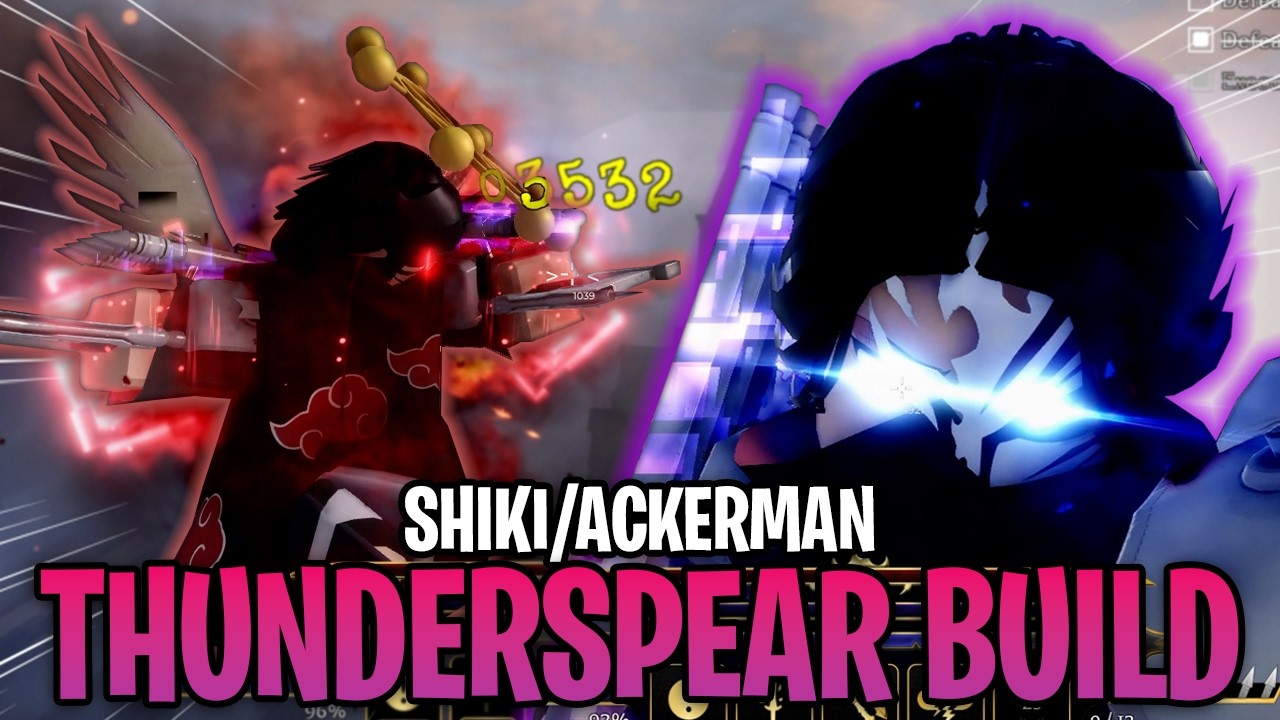 Этот билд SHIKI/ACKERMAN *THUNDERSPEAR* наносит невероятный урон (комбо с уроном более 5 миллионо...