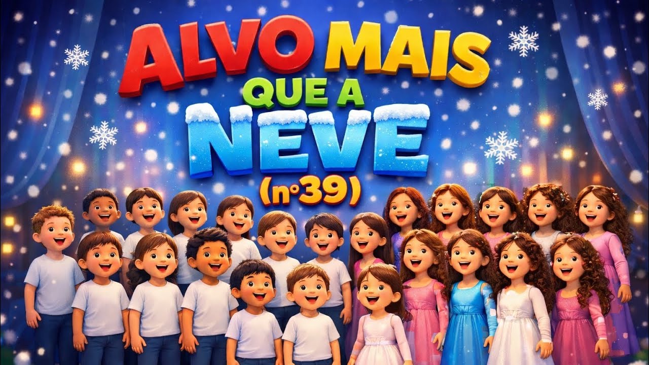 Alvo mais que a neve ❄️ 🎶| Harpa Cristã Infantil nº39 | Música gospel infantil ❤️