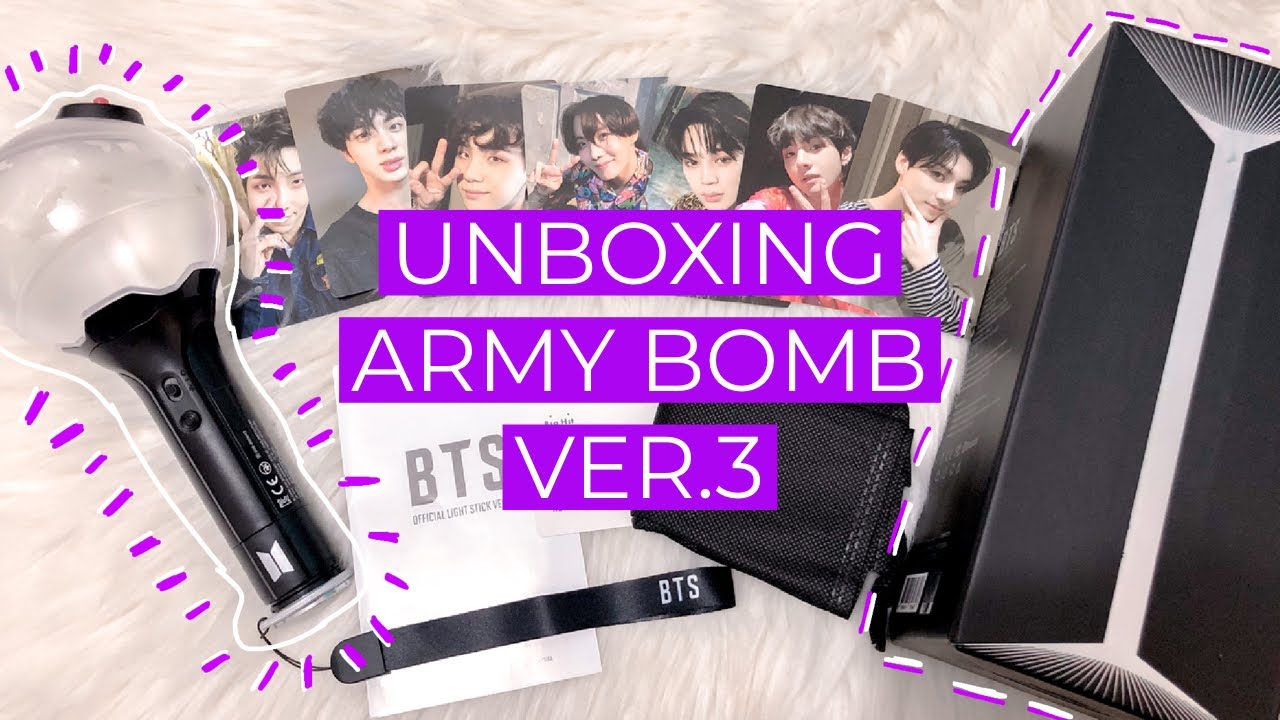 UNBOXING BTS OFFICIAL LIGHT STICK VER.3 | ARMY BOMB