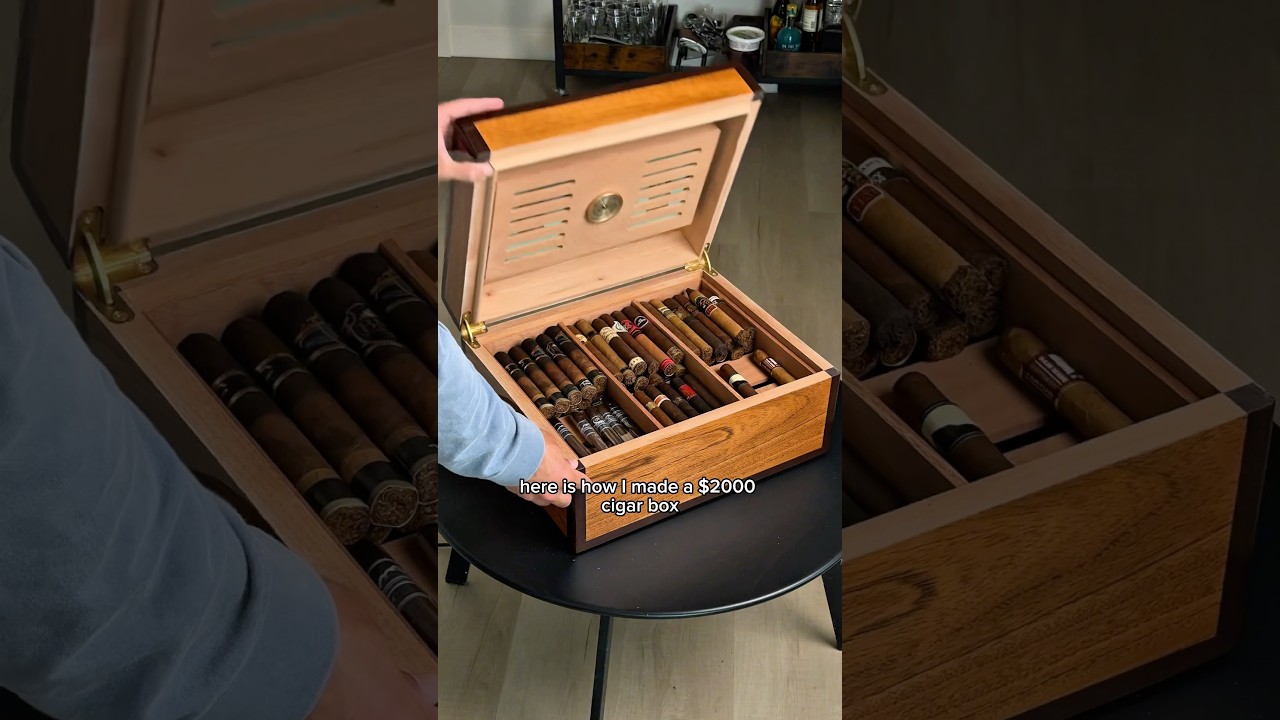 HOMEMADE CIGAR BOX (SPANISH CEDAR HUMIDOR)
