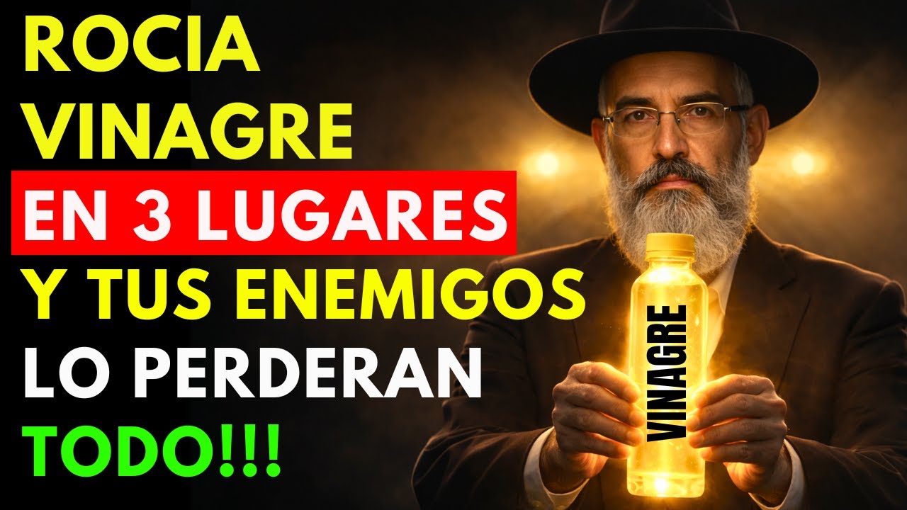 3 Lugares SECRETOS donde el VINAGRE atrae RIQUEZA | Sabiduría Judía