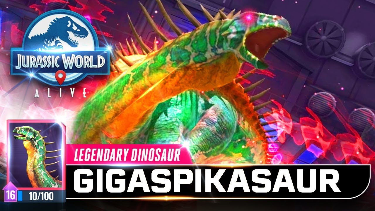 GIGASPIKASAUR LEGENDARY UNLOCKED! 【Jurassic World Alive 侏羅紀世界Alive】