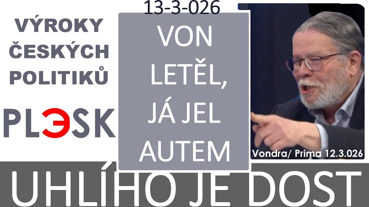 A znovu češtinský rozbor výroků Vondry | Výroky politiků | Aneb když 