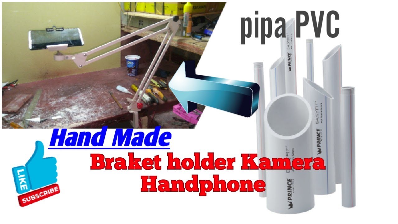 TO MAKE A HP HOLDER FROM PVC PIPE | Tutorial Membuat Holder HP dari pipa PVC