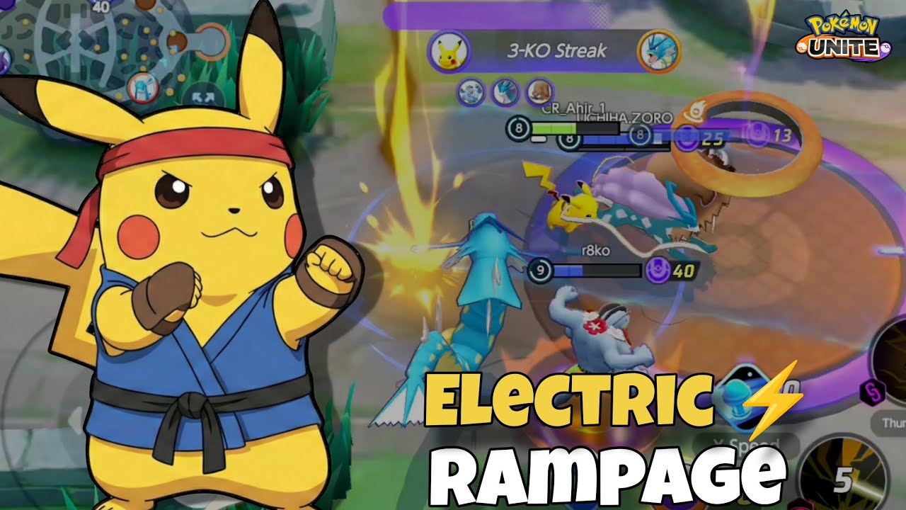 Electric Rampage ⚡: Everyone Stunning By Pikachu In Master Ranking 🔥 | Pokémon Unite