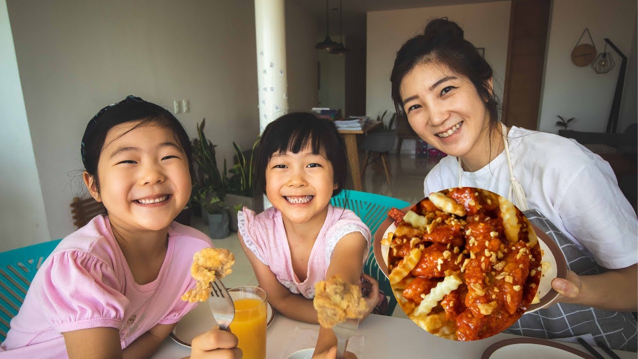 Pollo Frito al estilo CoreanoㅣCoreanas en MexicoㅣFamilia Mexicoreana
