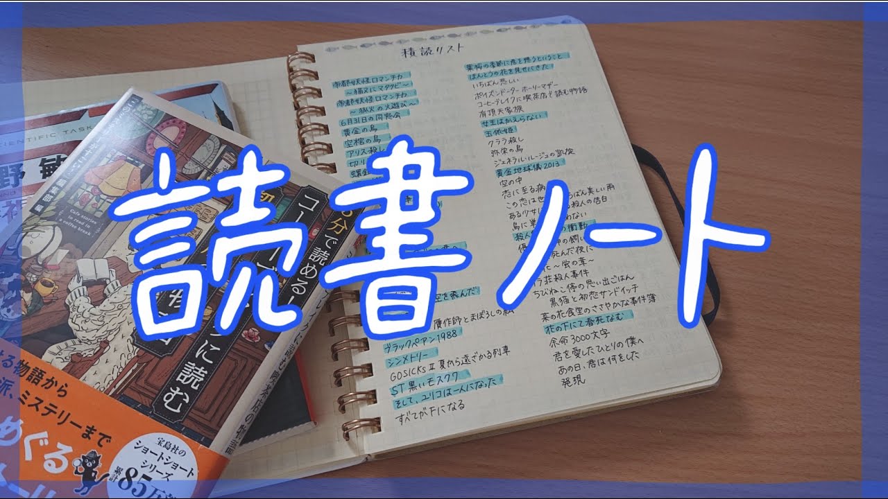 【ノートの中身】読書ノートの紹介📖／小説も漫画も／中身パラパラ