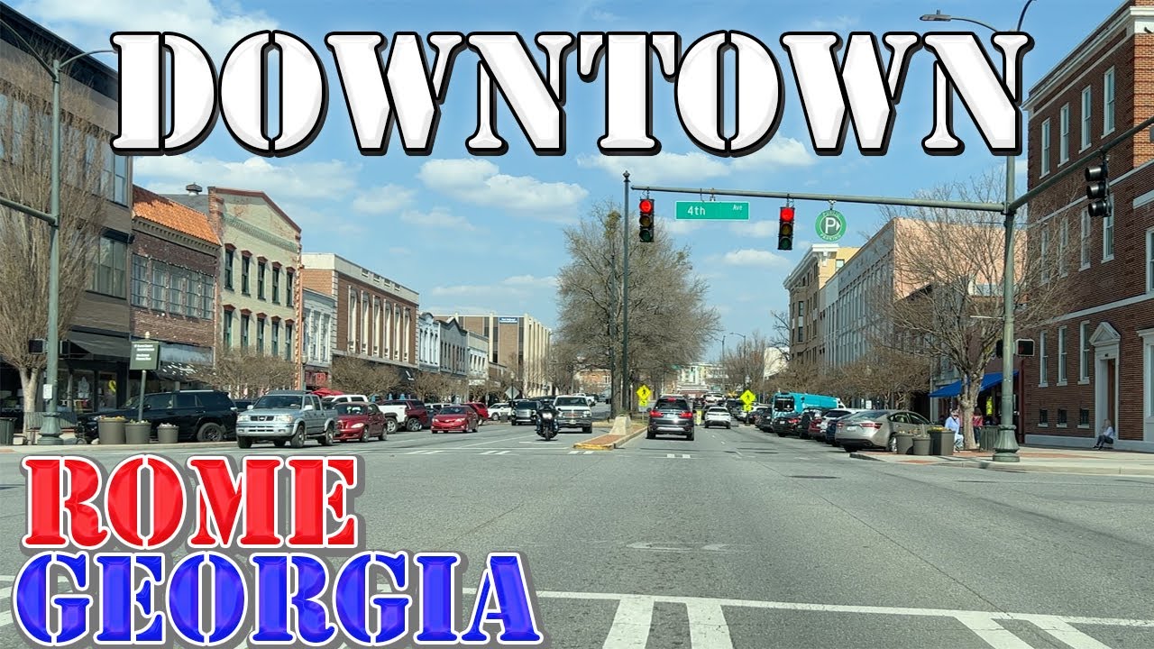 Rome  - Georgia -  4K Downtown Drive
