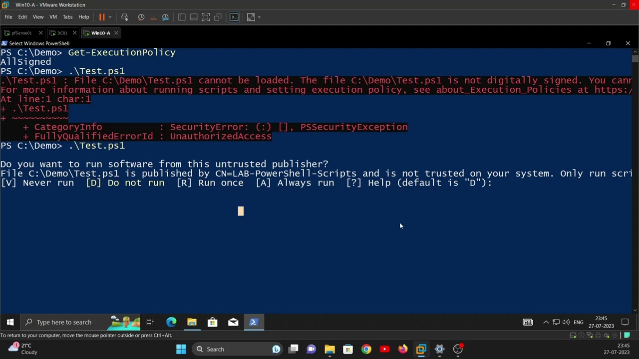 Tutorial - Sign PowerShell Scripts with Internal PKI (AD CS) Code Signing Certificate