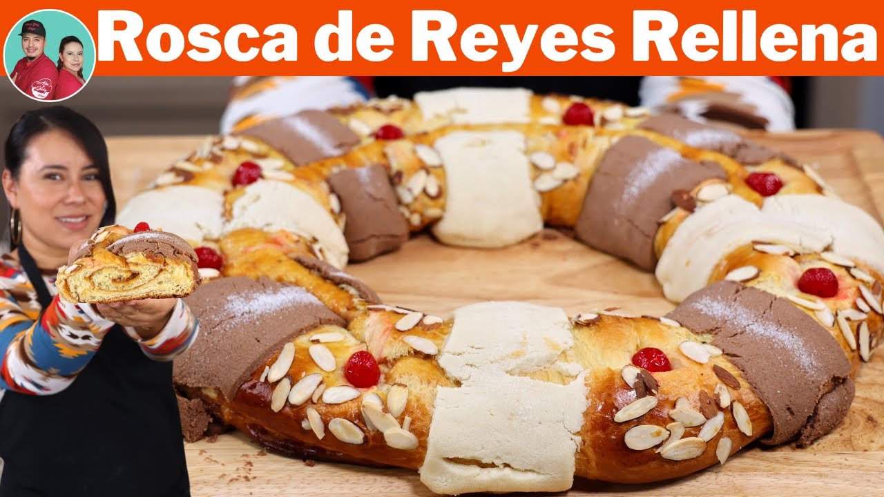 La Mejor ROSCA de REYES RELLENA que Puedes Hacer en Casa | PAN Super SUAVE y FACIL de HACER |