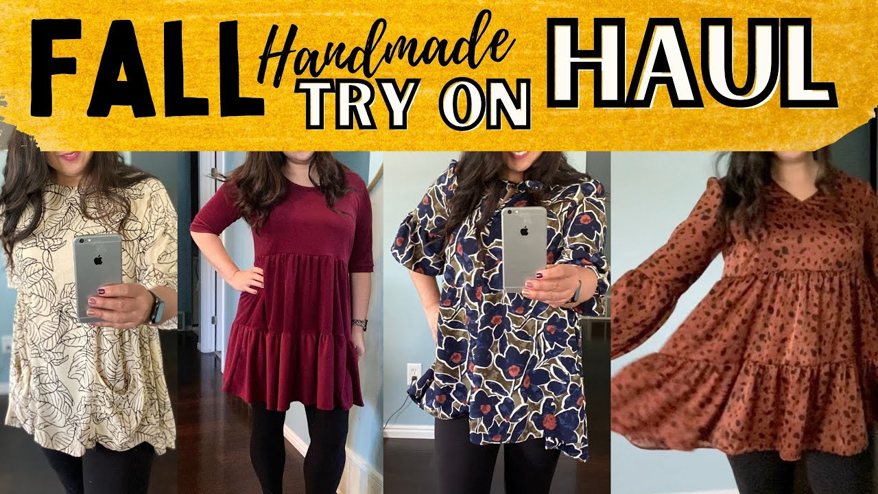 FALL TRY ON HAUL~HANDMADE WARDROBE, SIMPLICITY PATTERNS AND MCCALL PATTERN SEWING CLOTHES FOR FALL,