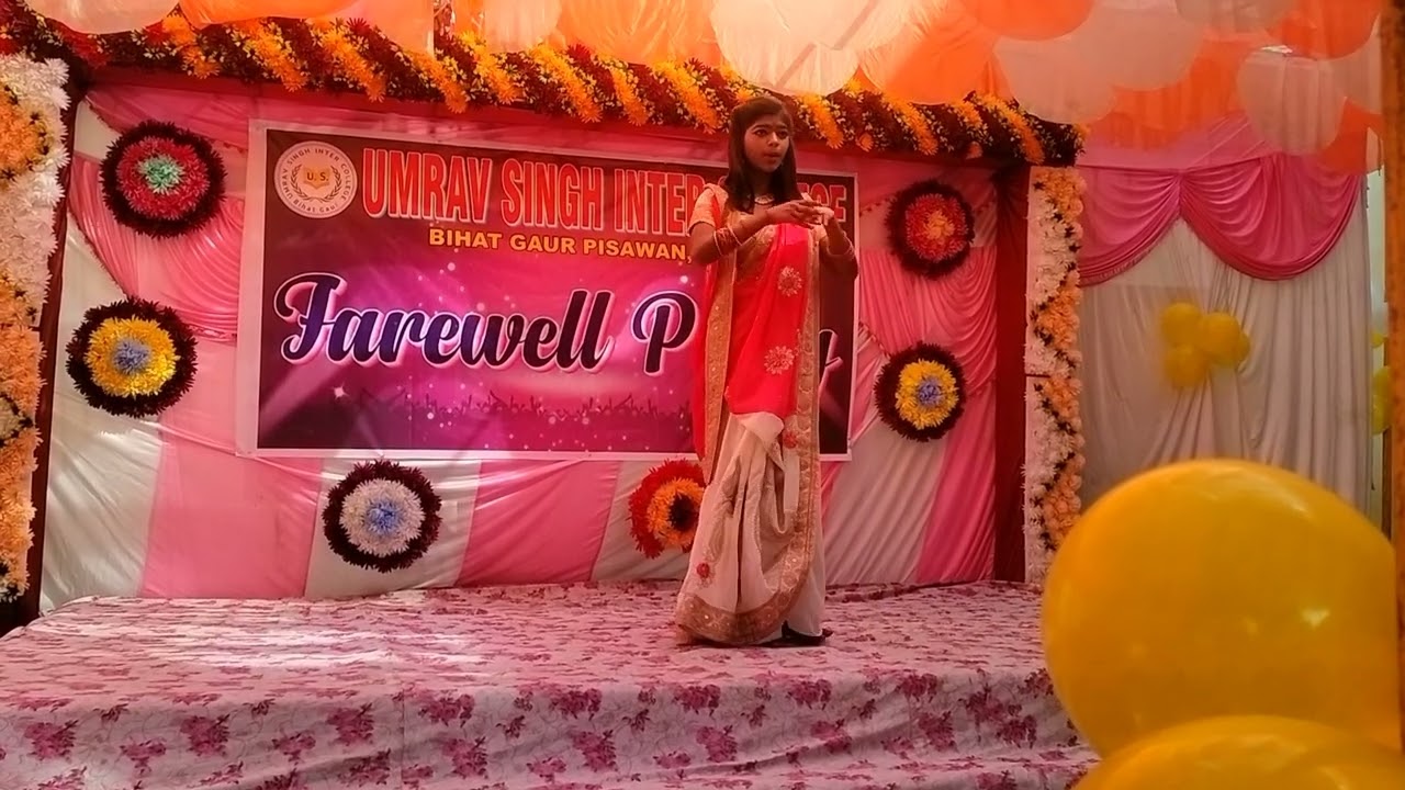 Farewell party in Umrav Singh Inter College Bihat Gaur Sitapur