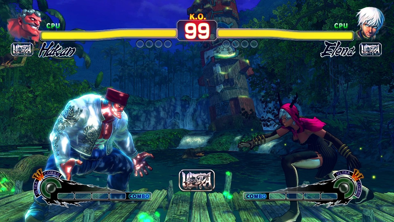 Хакан против Елены в Street Fighter 4!