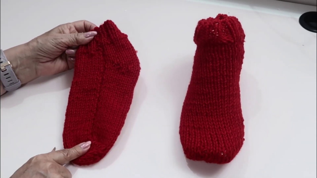 Como Tejer Unos Calcetines o  Medias en Dos Agujas paso paso