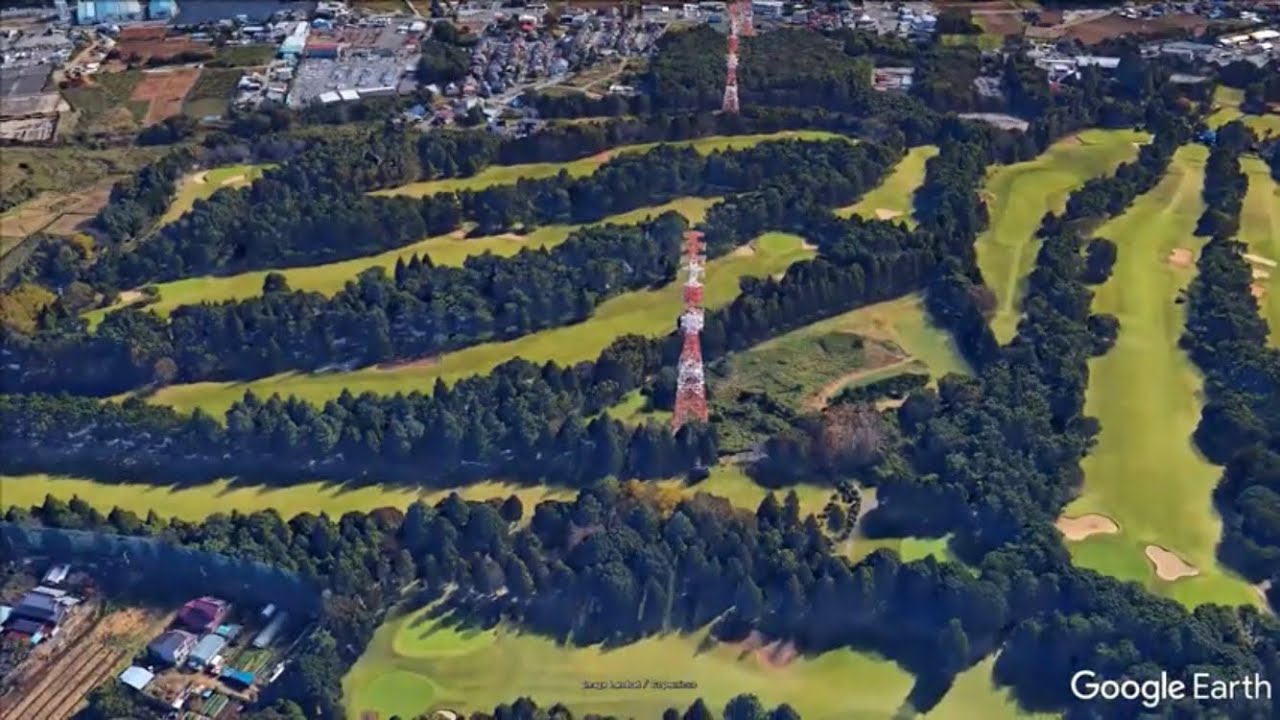【高圧鉄塔バードビュー】阿蘇線  全線・千葉県　[High voltage transmission tower bird view] Aso Line, Chiba,Japan