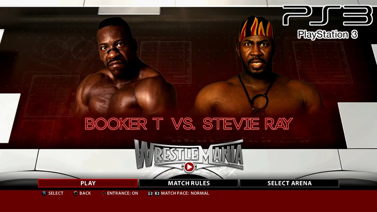 WWE 2K16 PS3 - Booker T '96 VS Stevie Ray - KO Match [2K][mClassic]