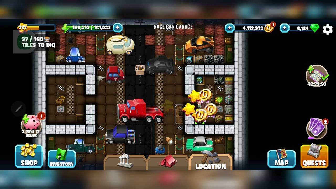 Race Car Garage|Meteor Mayhem Remastered|Diggy's Adventure 