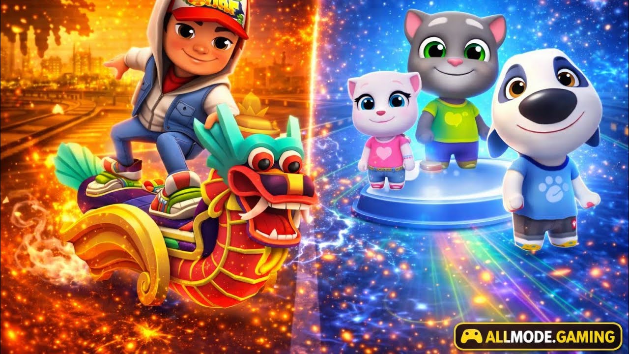 Subway Surfers vs Talking Tom Gold Run | Best Endless Runner Battle