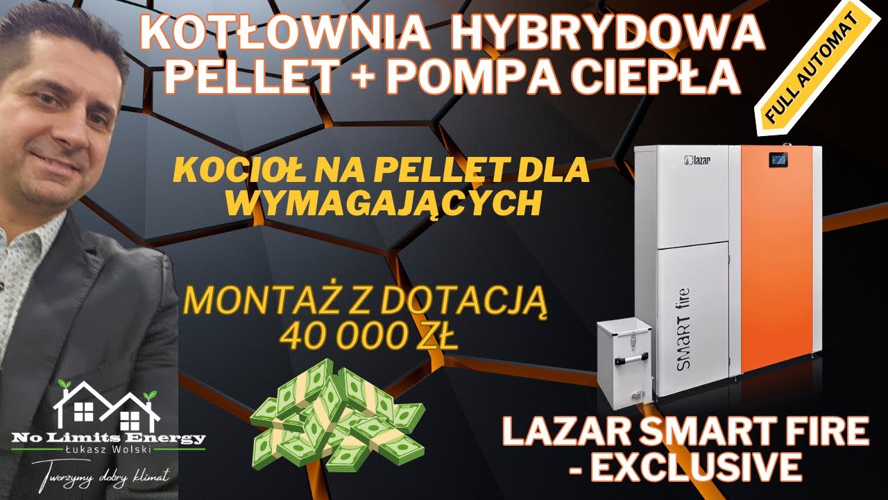 🔥Kotłownia Hybrydowa 🔥Kocioł na Pellet LAZAR SMARTFIRE EXCLUSIVE + 🔥Pompa Ciepła #kociołnapellet