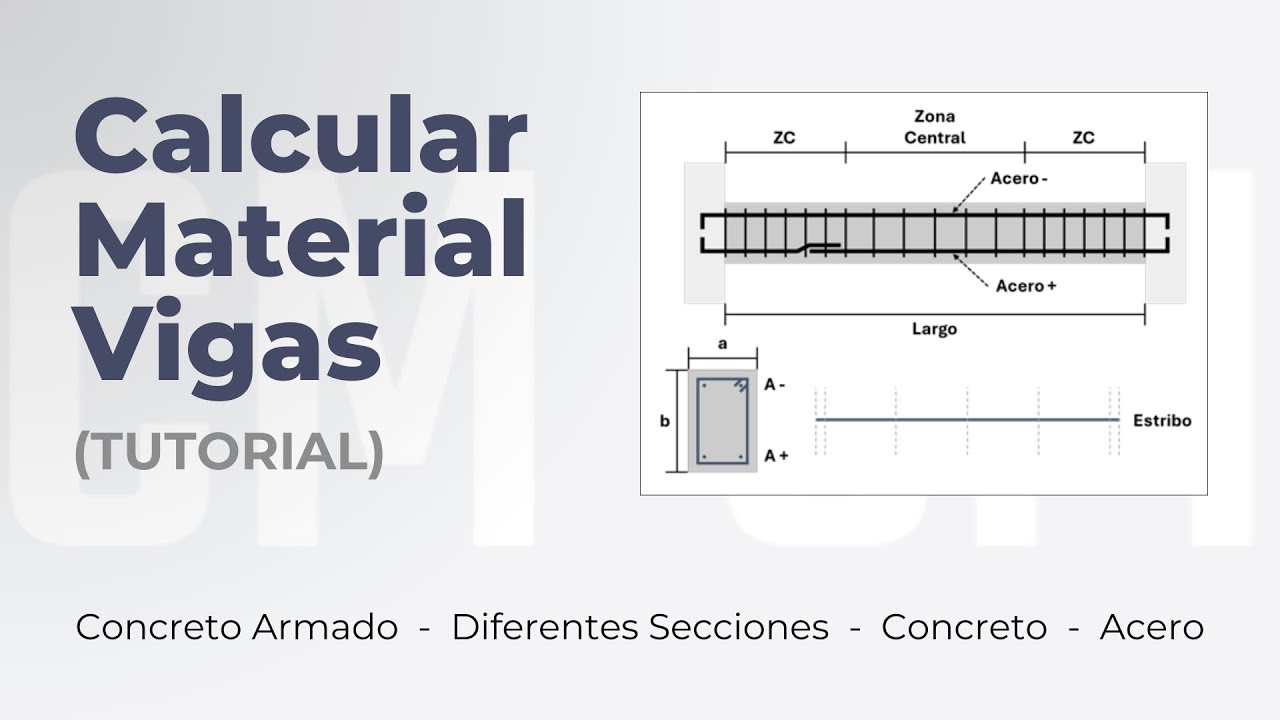 Como calcular materiales para una viga