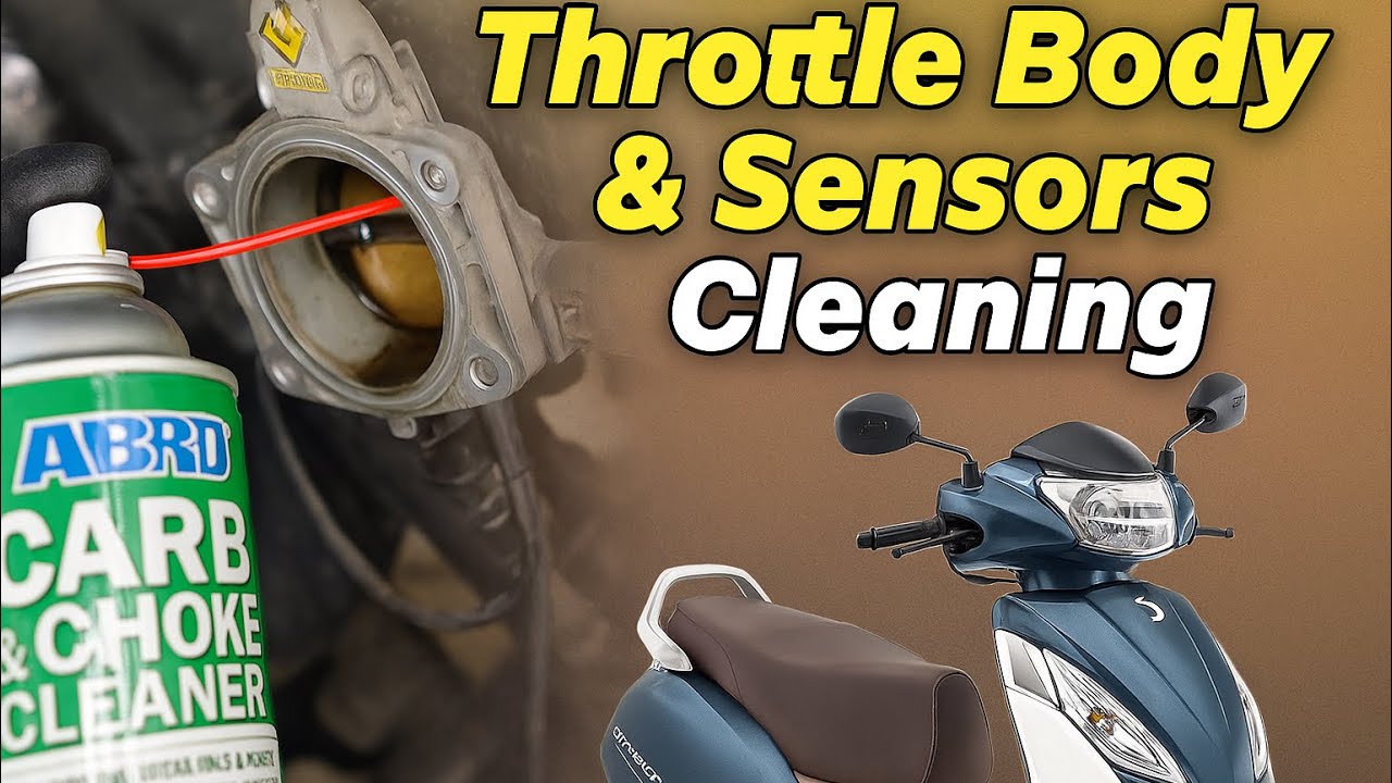 Jupiter BS6 Scooty Throttle Body & Sensor Cleaning | Step-by-Step Guide 🚀