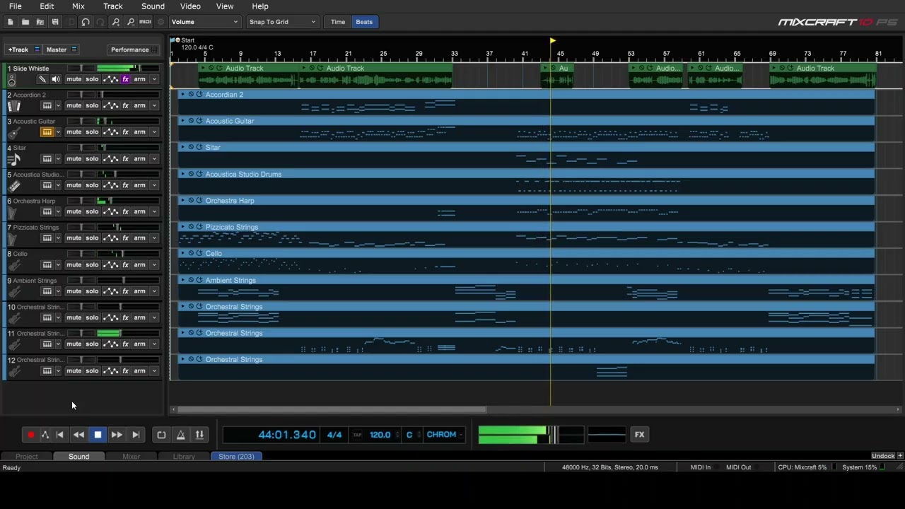Concerning Hobbits Slide Whistle Cover w/ MIDI Mockup