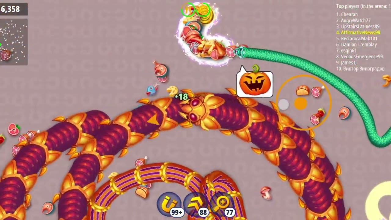 Wormszone.io sneakgame Top slitherio gaming #worms_zone_monster_snake #slithersnake 