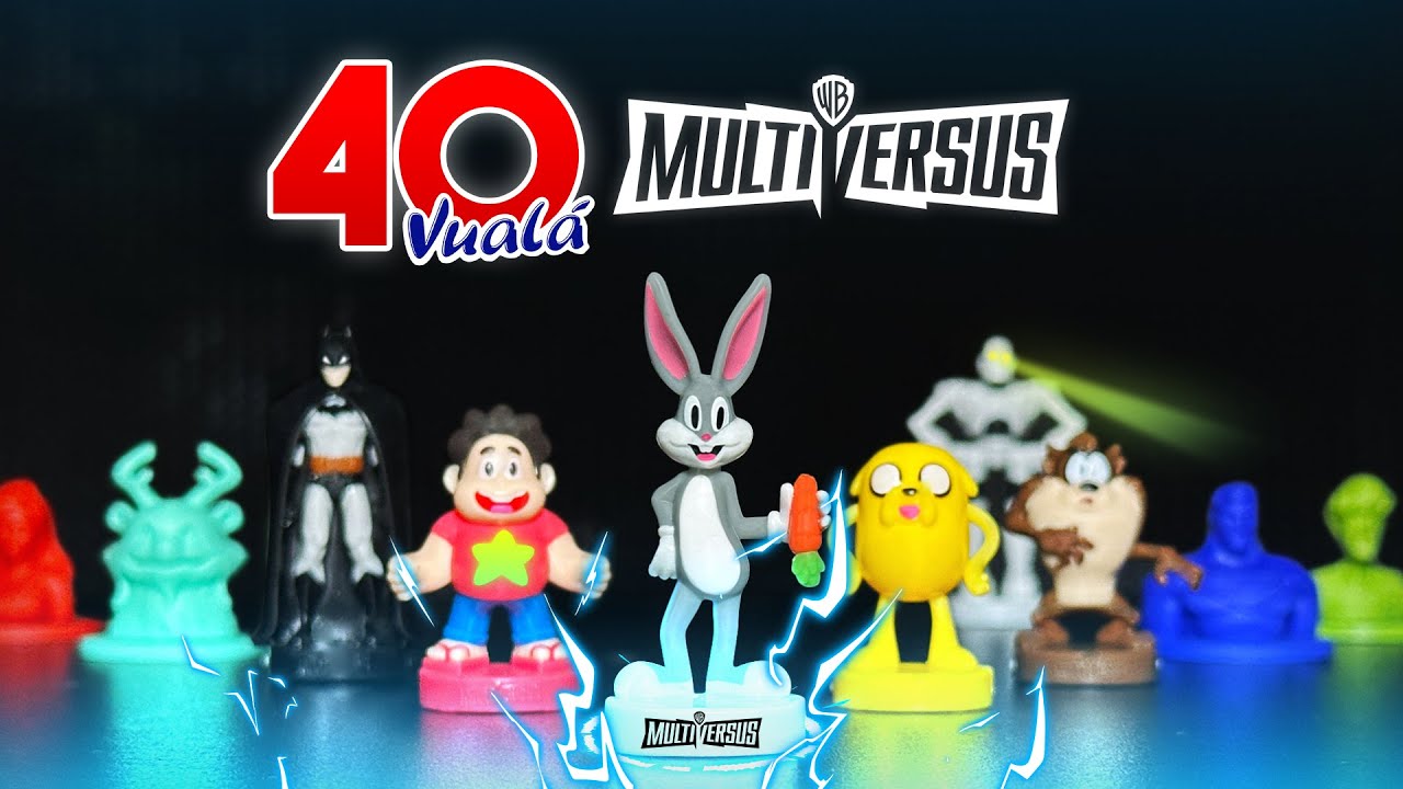 Tengo las FIGURAS COLOR 🔥 Abriendo 40 Vualás Sorpresa de MULTIVERSUS es la mejor Colección?