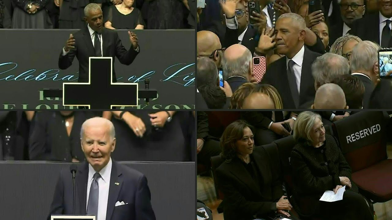 Tres expresidentes de EEUU se reúnen en el homenaje a Jesse Jackson | AFP