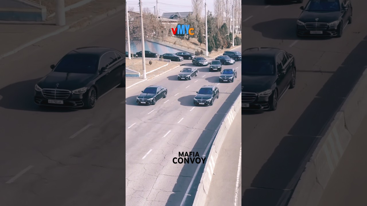 (MAFIA)LARGE CONVOY           W223/W222 #mercedes #benz #mafia #convoy