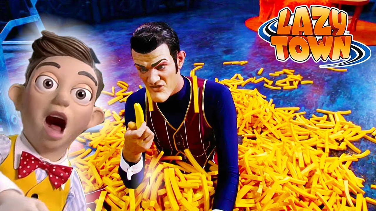 Buried in a pile of fries! | Lazy Town Compilation | Full Episodes