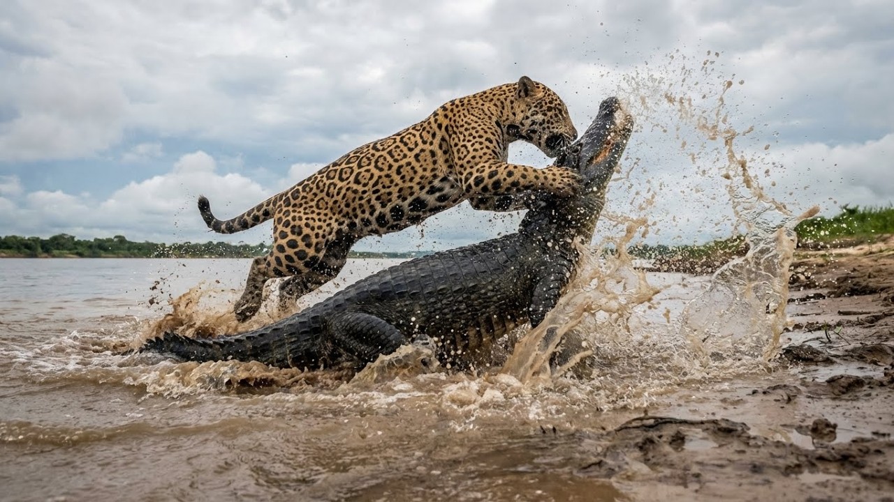 Jaguar vs Caiman: River Battle & Hidden Killers