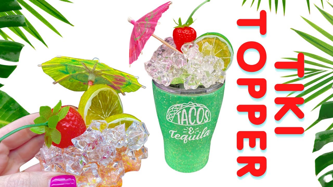 Ice Tumbler Topper TIKI style
