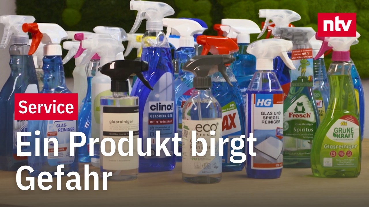 Manche Glasreiniger sind schlechter als pures Wasser
