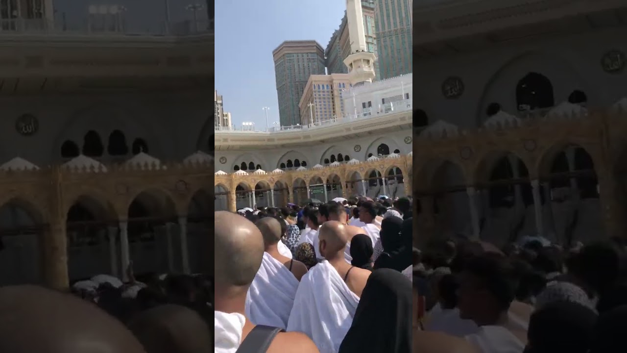 Makkah Natural Sound of people #shortvideo #allahhuakbar #islamicstatus #kaba #makkah