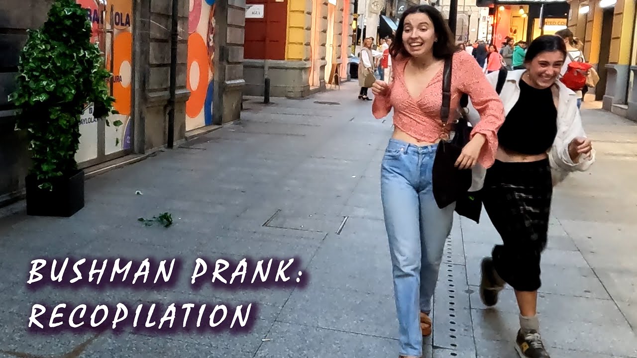 Bushman prank: compilation of crazy scares in Spain 2023