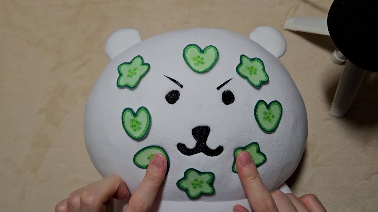 수부지 담곰이 종이 화장품으로 관리 해주기 ASMR