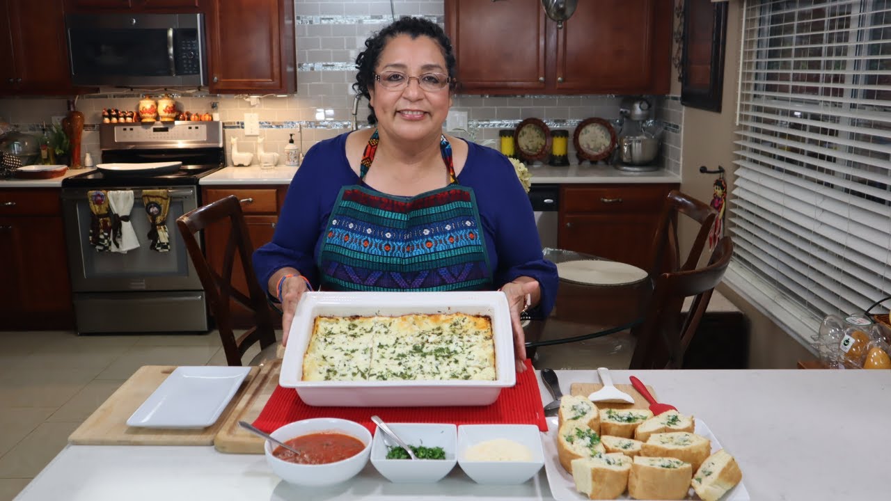 Lasaña de carne molida de res.
