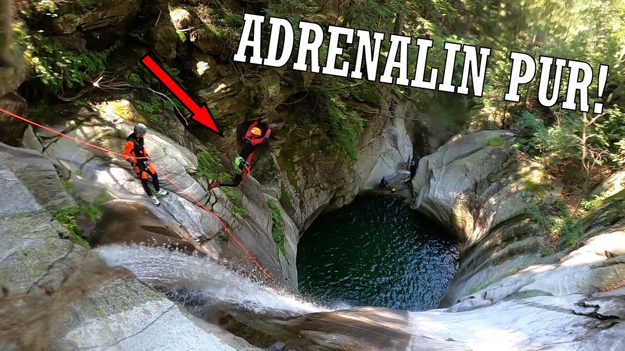 ADRENALIN PUR! | Heli-Canyoning Cresciano | Boggera superiore und inferiore | Canyoning Tessin